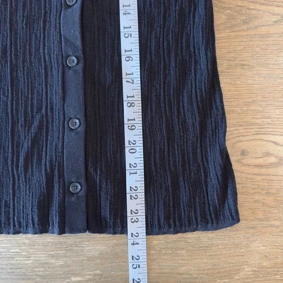 A.L.C. Fisher Fine Cotton Slim Fitting Knit Cardigan-Black-Womens Small-RRP $325 - Picture 9 of 15